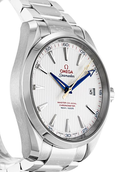 41.5 MM Steel Silver Baton Omega Aqua Terra 150m Gents 231.10.42.21.02.004