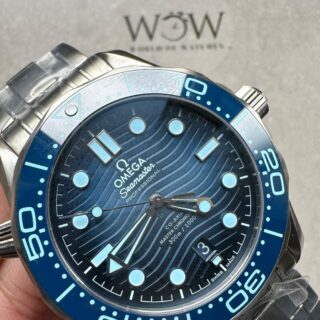 Seamaster 300 VSF 1:1 Best Edition Summer Blue Dial on SS Bracelet A8800