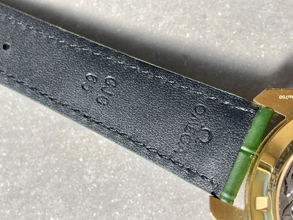 Speedmaster Moonwatch in Moonshine Gold YG RMF Best Edition Green Dial on Green Leather Strap Manual Chrono