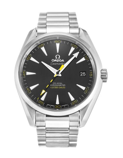 41 MM Steel Black Baton Omega Aqua Terra 150m Gents 231.10.42.21.01.002