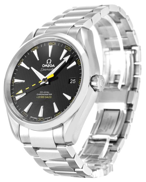 41 MM Steel Black Baton Omega Aqua Terra 150m Gents 231.10.42.21.01.002