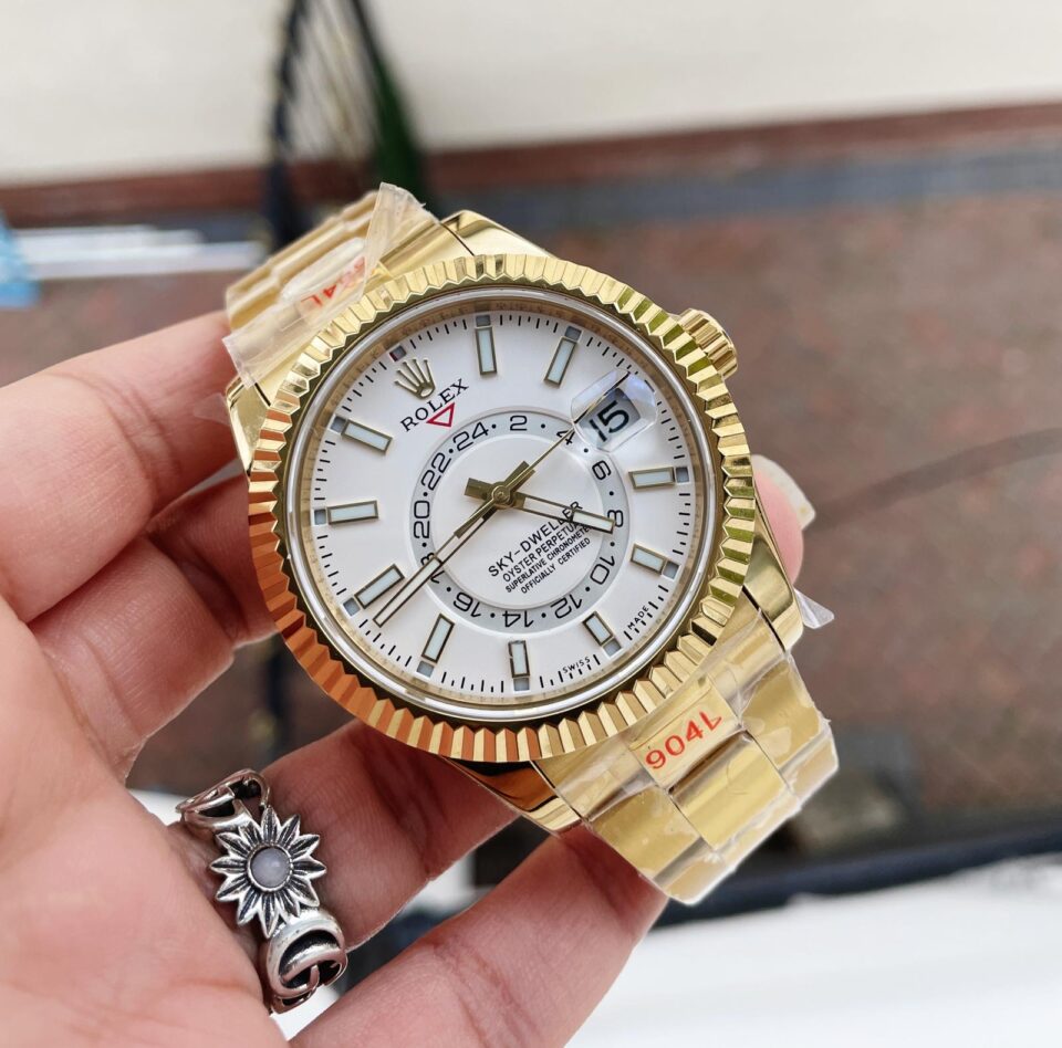 Noob FACTORY 1:1 Rolex Sky-Dweller 326934 SS Best Edition White Dial A23J