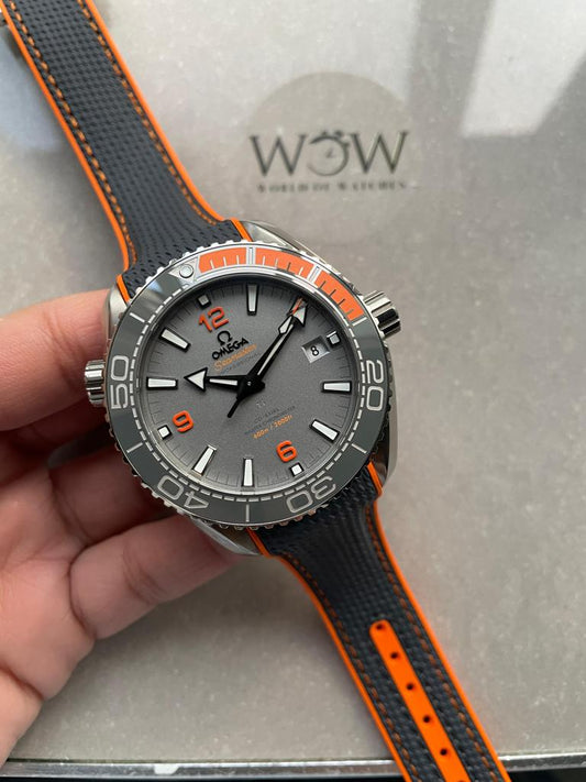 Seamaster Planet Ocean 600m Master Chronometer TI Grey Dial on Rubber Strap VSF A8900