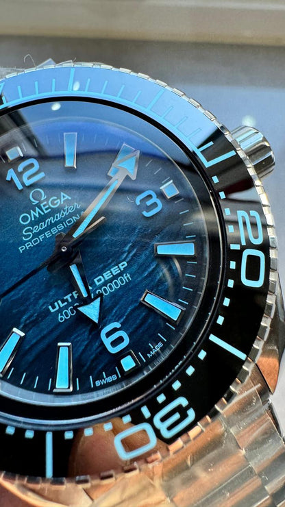 Seamaster ULTRA DEEP 6000M SS VSF 1:1 Best Edition Summer Blue Dial on SS Bracelet A8912