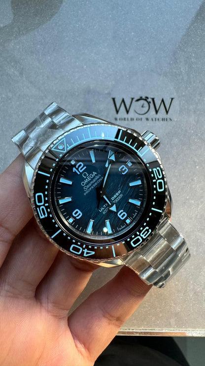 Seamaster ULTRA DEEP 6000M SS VSF 1:1 Best Edition Summer Blue Dial on SS Bracelet A8912