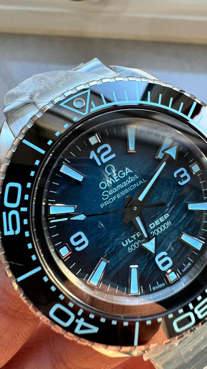 Seamaster ULTRA DEEP 6000M SS VSF 1:1 Best Edition Summer Blue Dial on SS Bracelet A8912