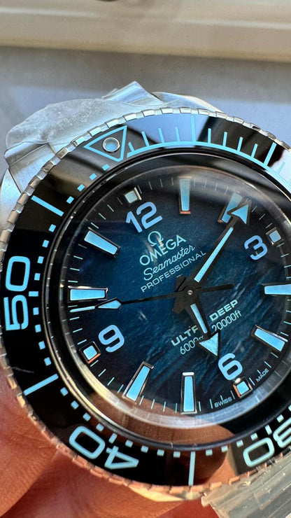 Seamaster ULTRA DEEP 6000M SS VSF 1:1 Best Edition Summer Blue Dial on SS Bracelet A8912