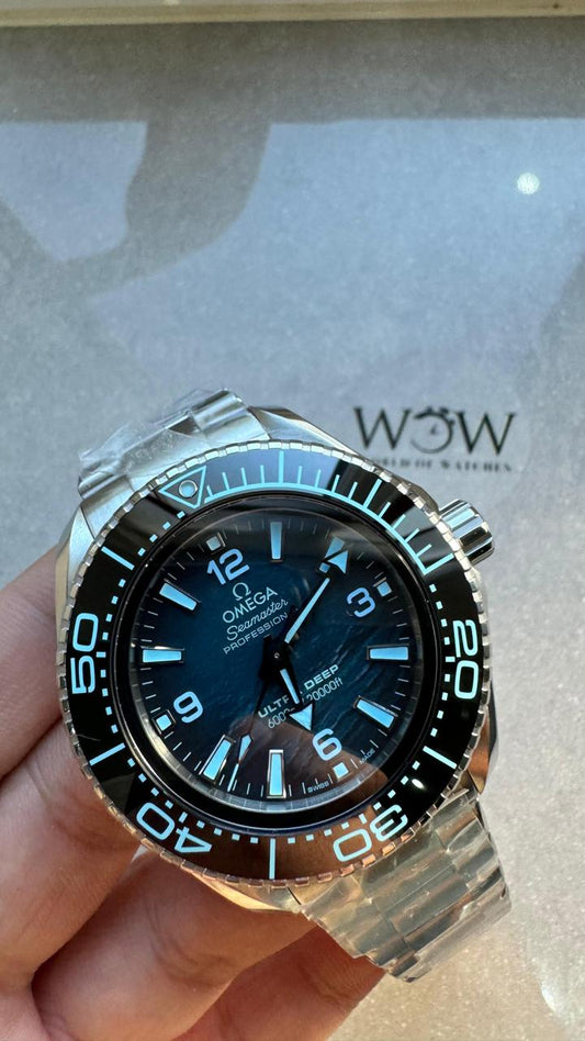 Seamaster ULTRA DEEP 6000M SS VSF 1:1 Best Edition Summer Blue Dial on SS Bracelet A8912