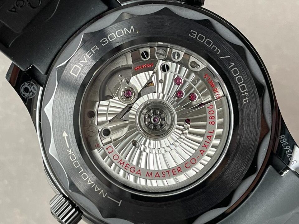 VSF Seamaster Diver Ghost 300m CER Black Dial Black Dots on Rubber Strap Asia 8806