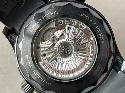 VSF Seamaster Diver Ghost 300m CER Black Dial Black Dots on Rubber Strap Asia 8806