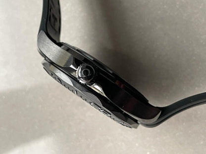 VSF Seamaster Diver Ghost 300m CER Black Dial Black Dots on Rubber Strap Asia 8806