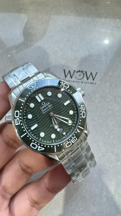 VSF Seamaster Diver 300M 1:1 Best Edition Green Ceramic Green Dial on SS Bracelet A8800