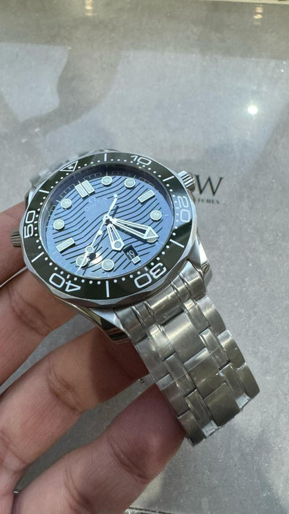 VSF Seamaster Diver 300M 1:1 Best Edition Green Ceramic Green Dial on SS Bracelet A8800