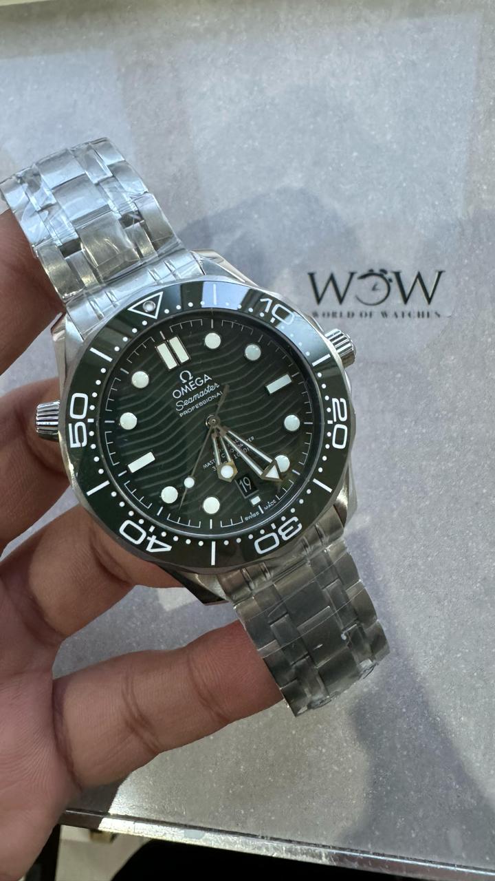 VSF Seamaster Diver 300M 1:1 Best Edition Green Ceramic Green Dial on SS Bracelet A8800
