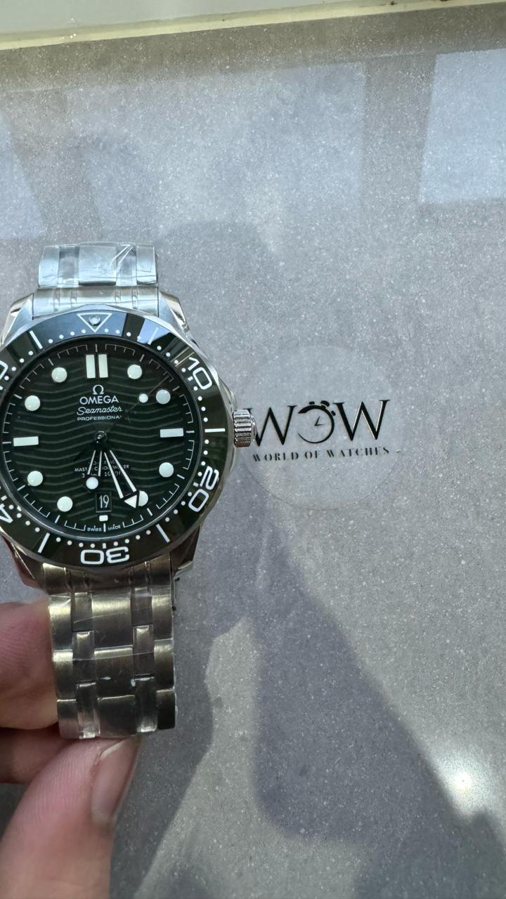 VSF Seamaster Diver 300M 1:1 Best Edition Green Ceramic Green Dial on SS Bracelet A8800