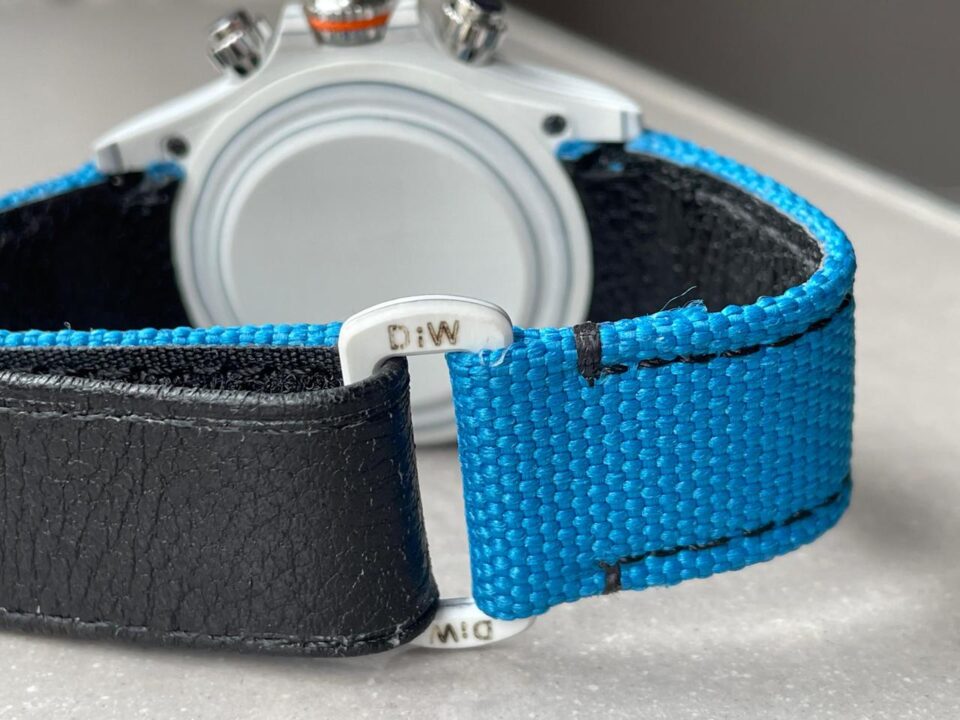 diw factory 1:1 Rolex DIW Factory Daytona NTPT Carbon fibre Blue Strap