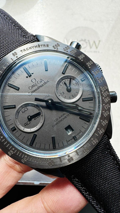 Speedmaster “Dark Side of The Moon” Real Ceramic OMF 1:1 Best Edition Black Black on Nylon Strap A9300 V2