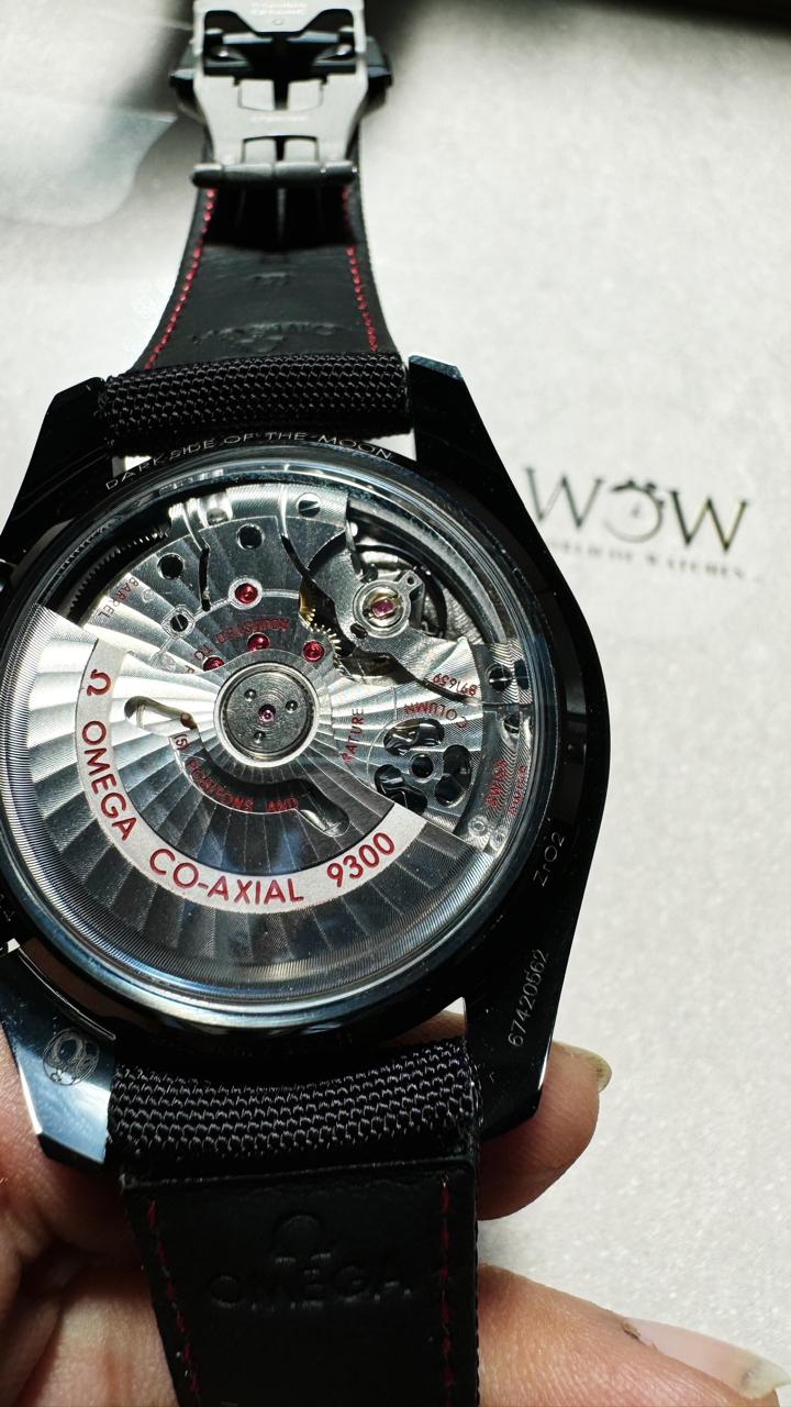Speedmaster “Dark Side of The Moon” Real Ceramic OMF 1:1 Best Edition Black Black on Nylon Strap A9300 V2