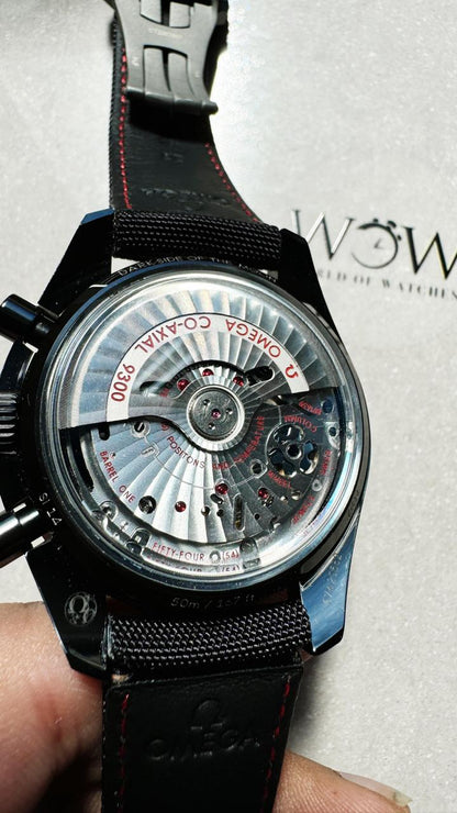 Speedmaster “Dark Side of The Moon” Real Ceramic OMF 1:1 Best Edition Black Black on Nylon Strap A9300 V2