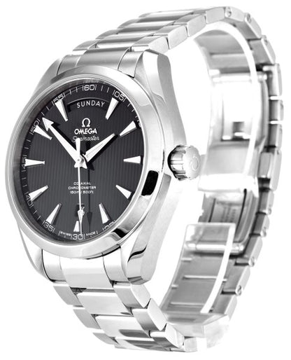 41.5 MM Steel Black Baton Omega Aqua Terra 150m Gents 231.10.42.22.01.001