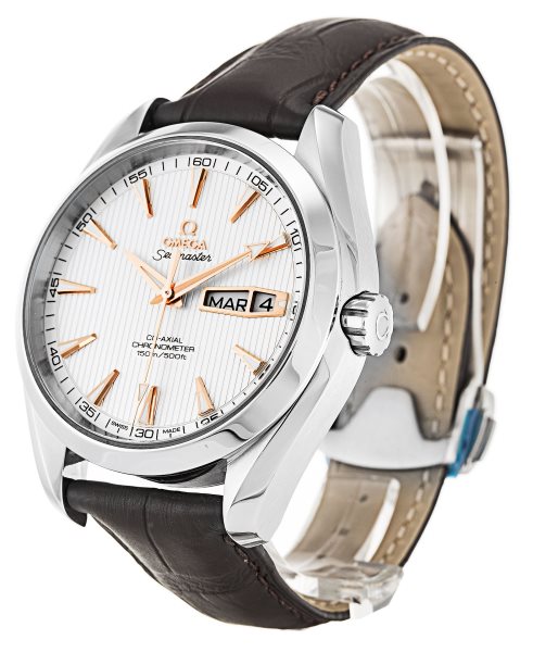 43 MM Steel Silver Baton Omega Aqua Terra 150m Gents 231.13.43.22.02.002