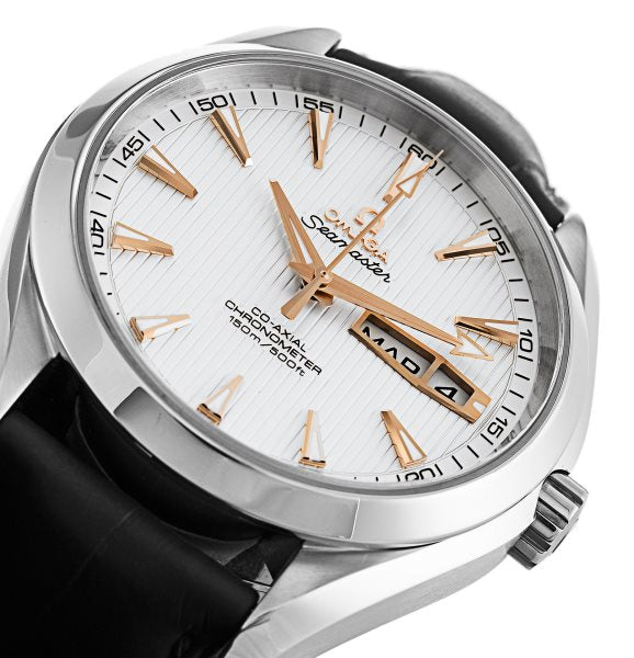 43 MM Steel Silver Baton Omega Aqua Terra 150m Gents 231.13.43.22.02.002