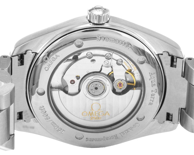 39.2 MM Steel Black Baton Omega Aqua Terra 150m Gents 2503.50.00