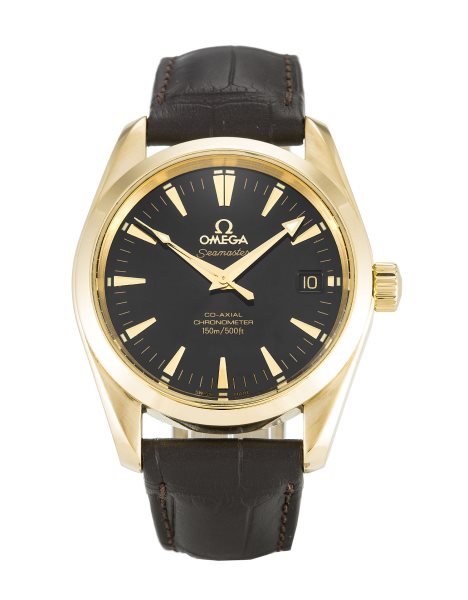 35 MM Yellow Gold Omega Aqua Terra 150m Mid-Size 2604.50.37