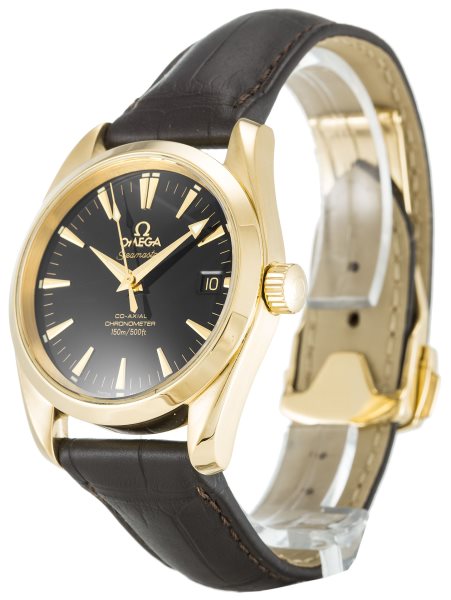 35 MM Yellow Gold Omega Aqua Terra 150m Mid-Size 2604.50.37