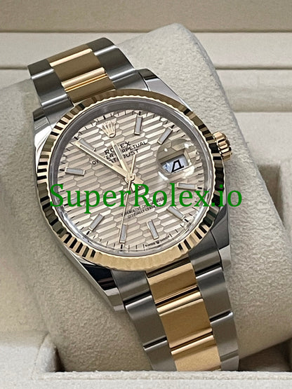 Rolex Datejust 36 Yellow Gold Golden Motif Dial Ref.126233